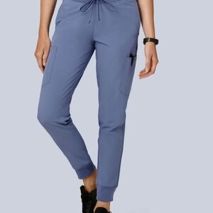 Women's Mandala Scrub Pants in Periwinkle